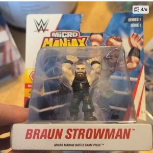 WWE Micro Manix Braun Strowman Figure - Black and Green